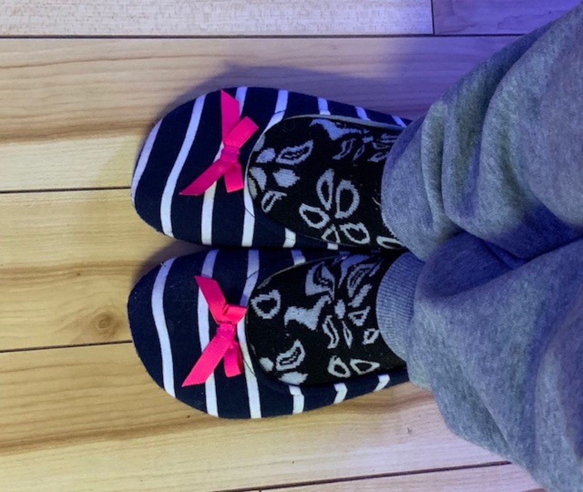 My indoor/outdoor slippers.