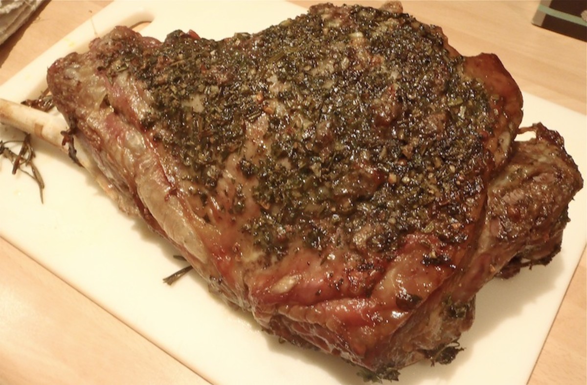 Delicious Leg of Lamb With Fresh Herbs Recipe