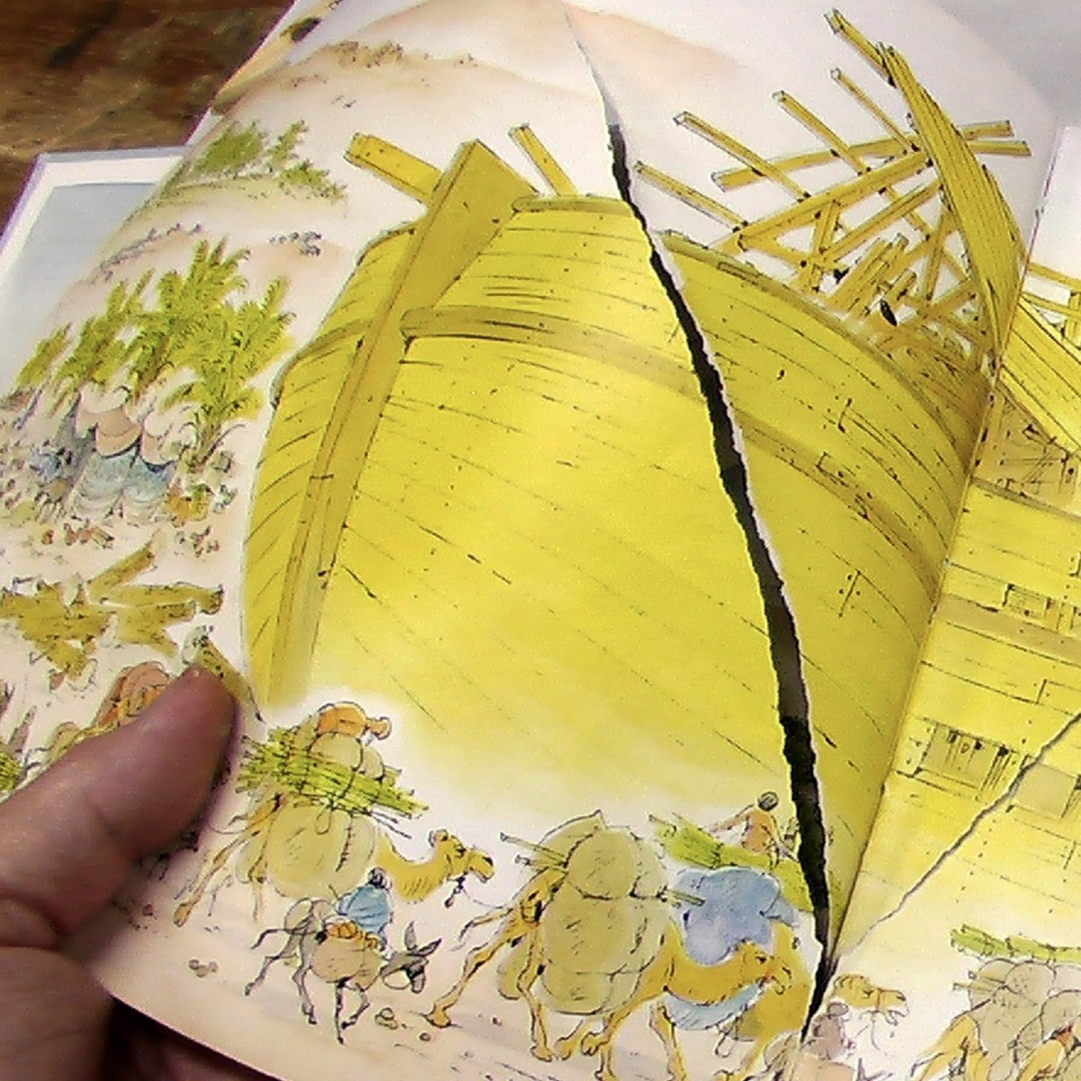 Oops! Another torn page to be repaired! Accidents will happen when a book is well-used and loved.