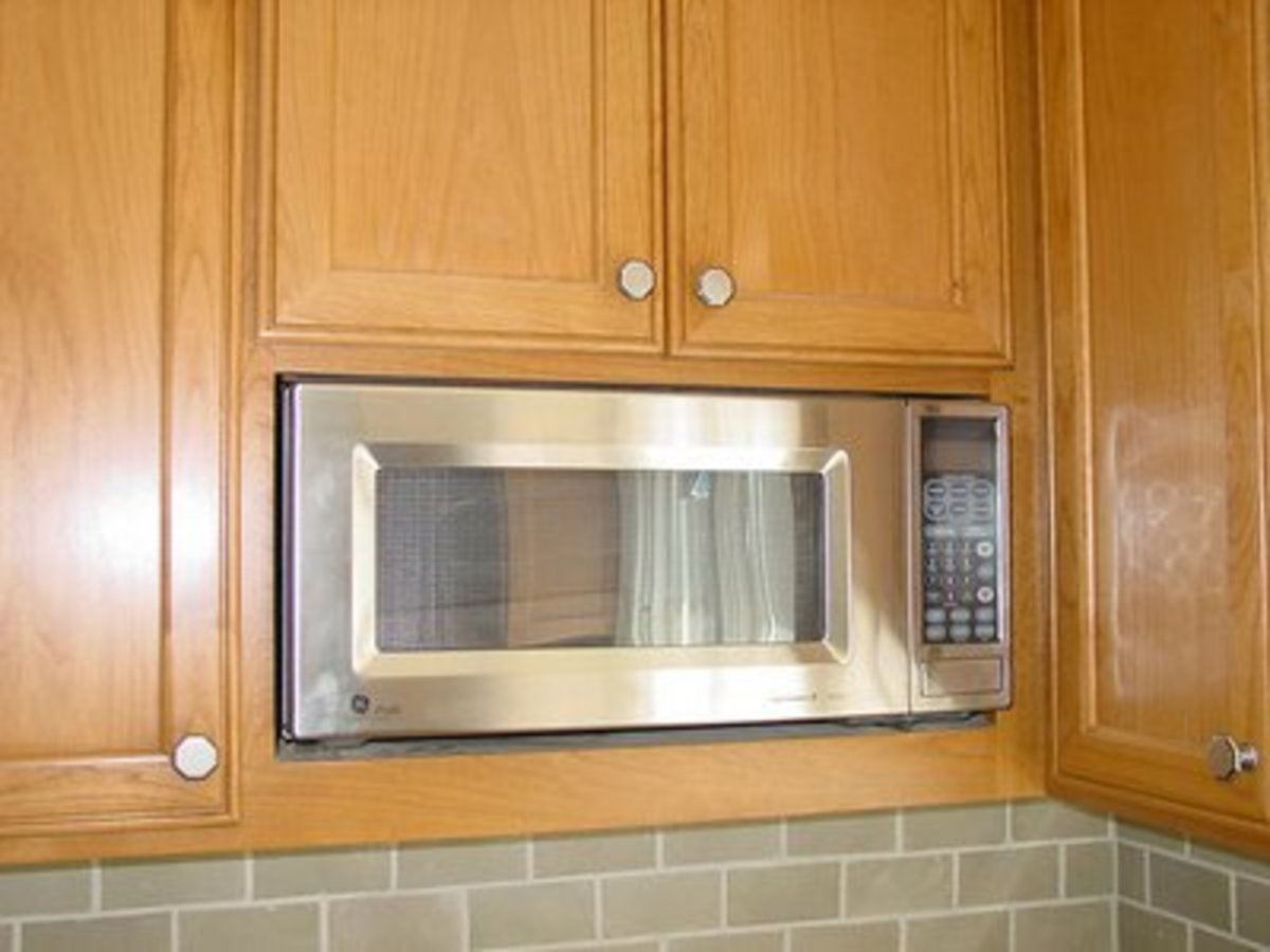 small kitchen design microwave