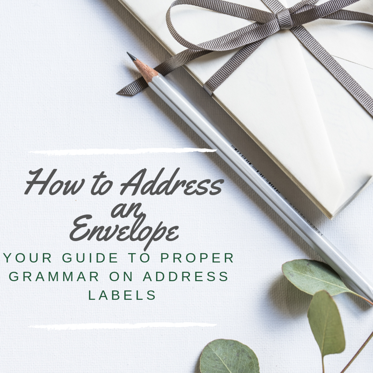 Learn how to address envelopes with proper grammar, and make sure you follow the U.S. Postal Service's guidelines.