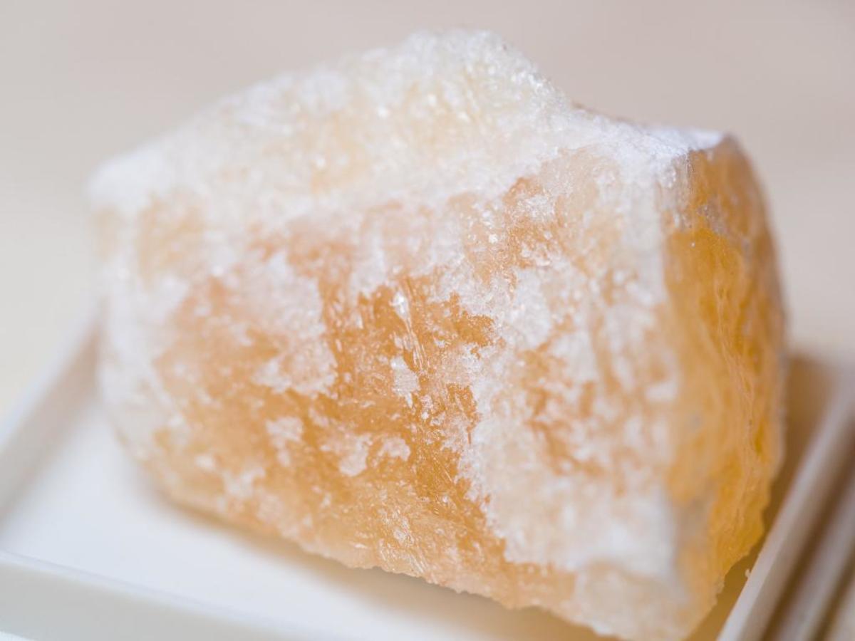 Orange calcite is a great choice for problem solving. 
