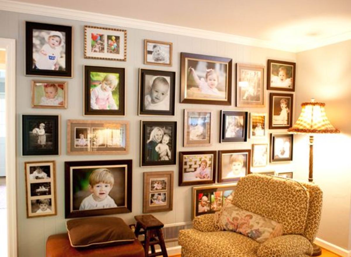 Семейные фотографии в интерьере квартиры