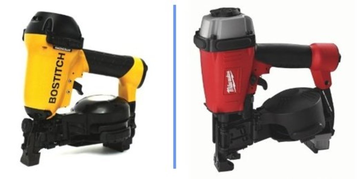 Bostitch RN46 & Milwaukee 7120-21 Roofing nailers