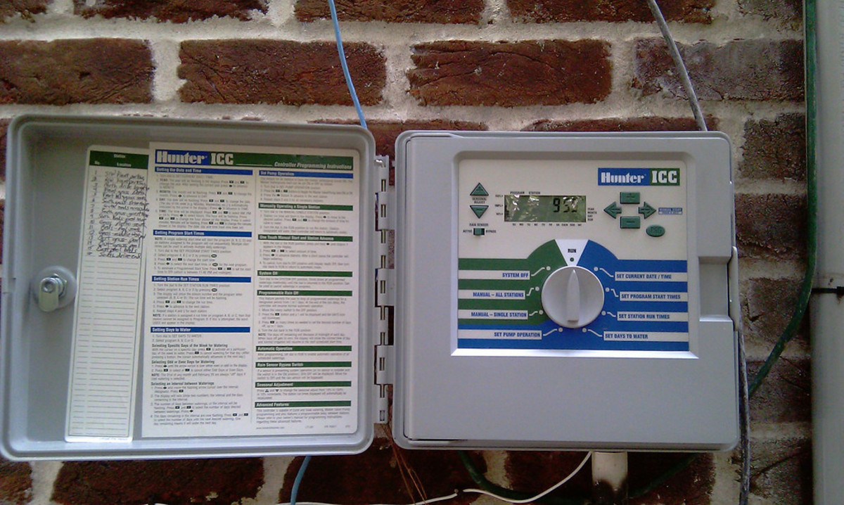 Irrigation controllers let you separate your landscape into different watering sections.