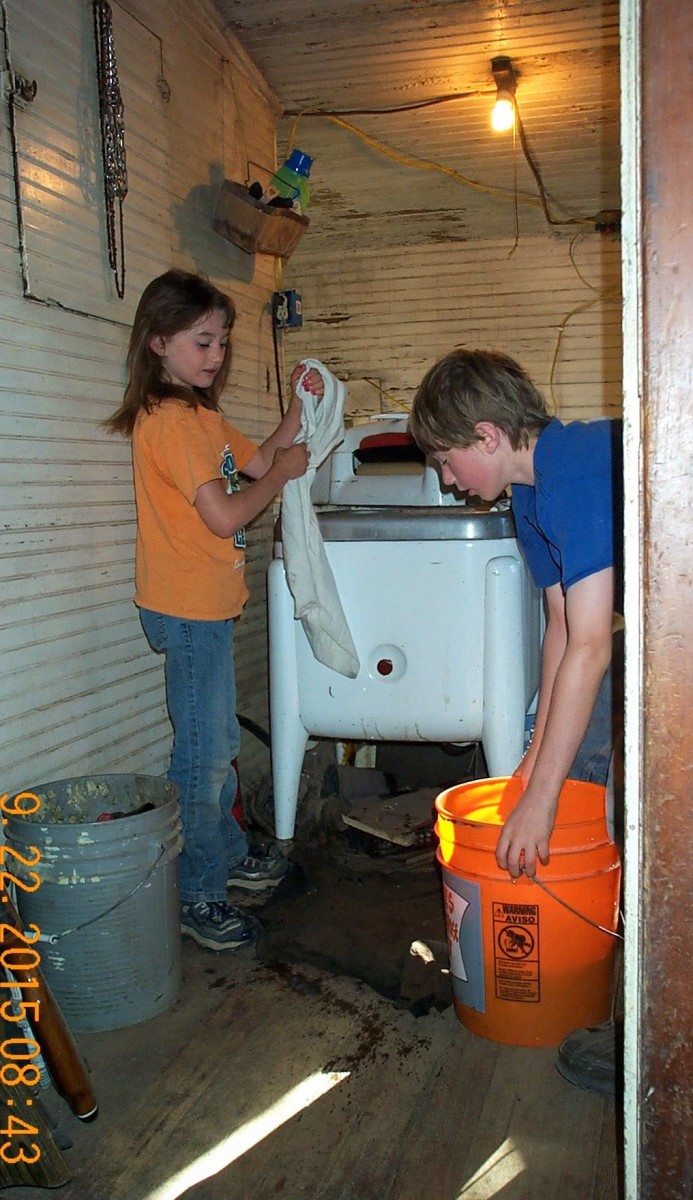 How to Use a Wringer Washing Machine Dengarden Home and Garden