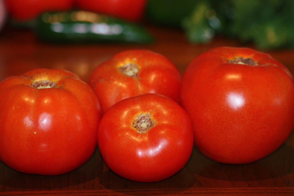 Fresh tomatoes from my garden.