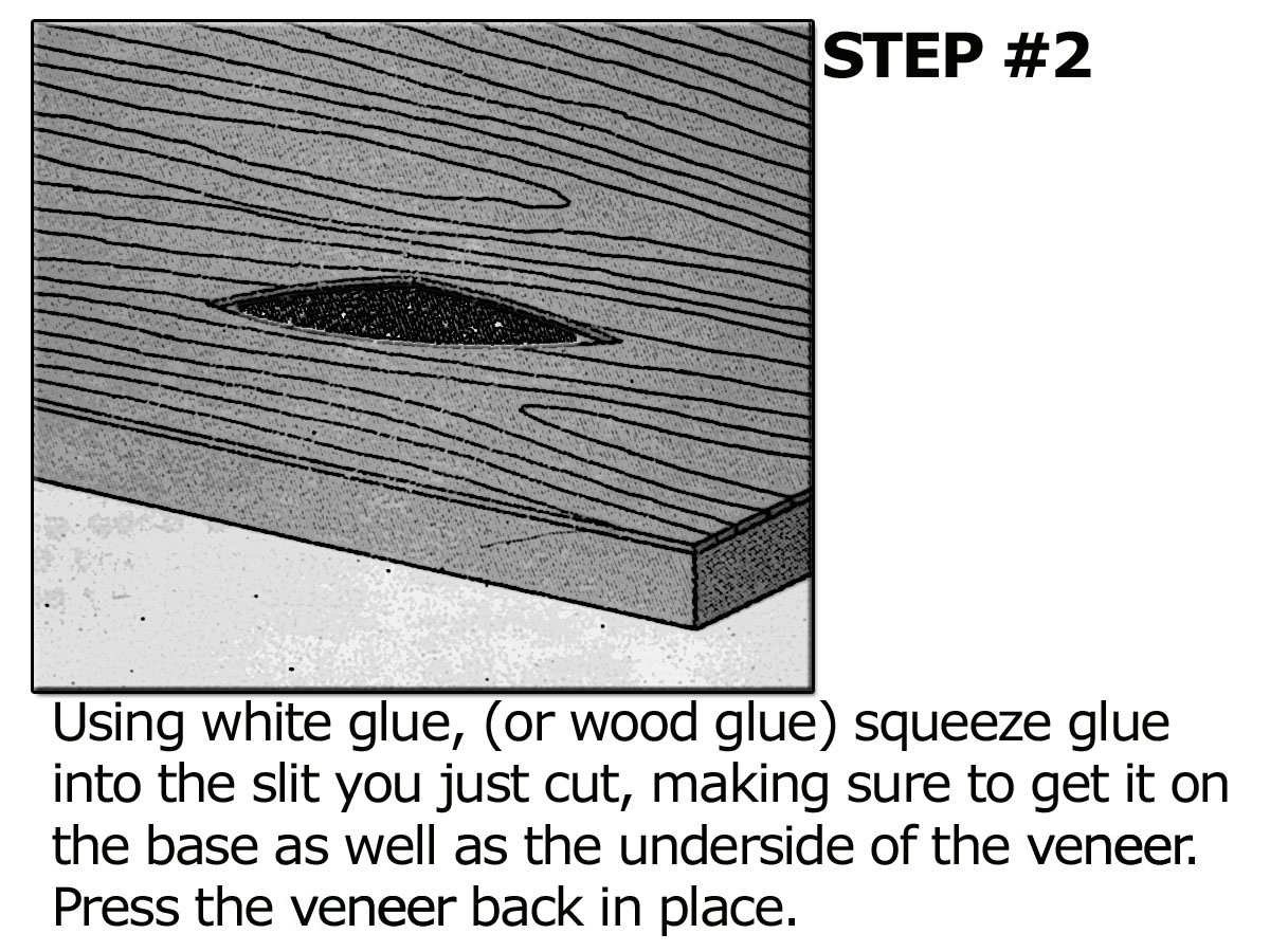 Laminated Wood Veneer Bubbled or Loose Veneer Home Repair Dengarden