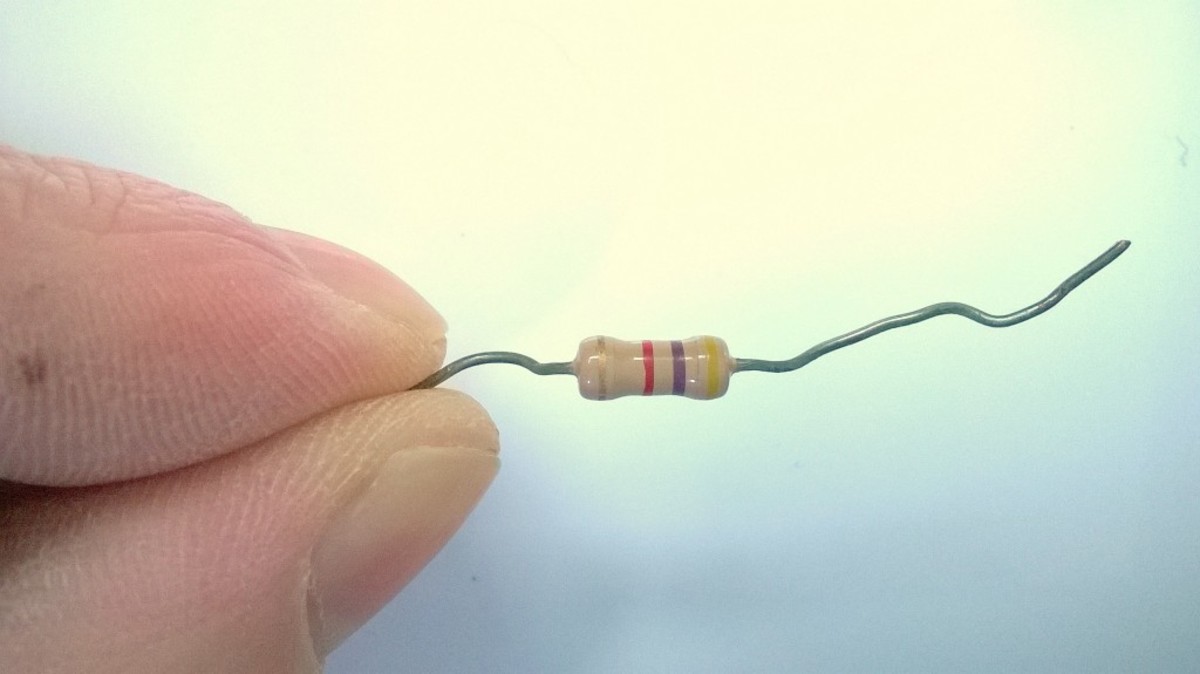 A load could be an electronic resistor like this one, or an electrical appliance.
