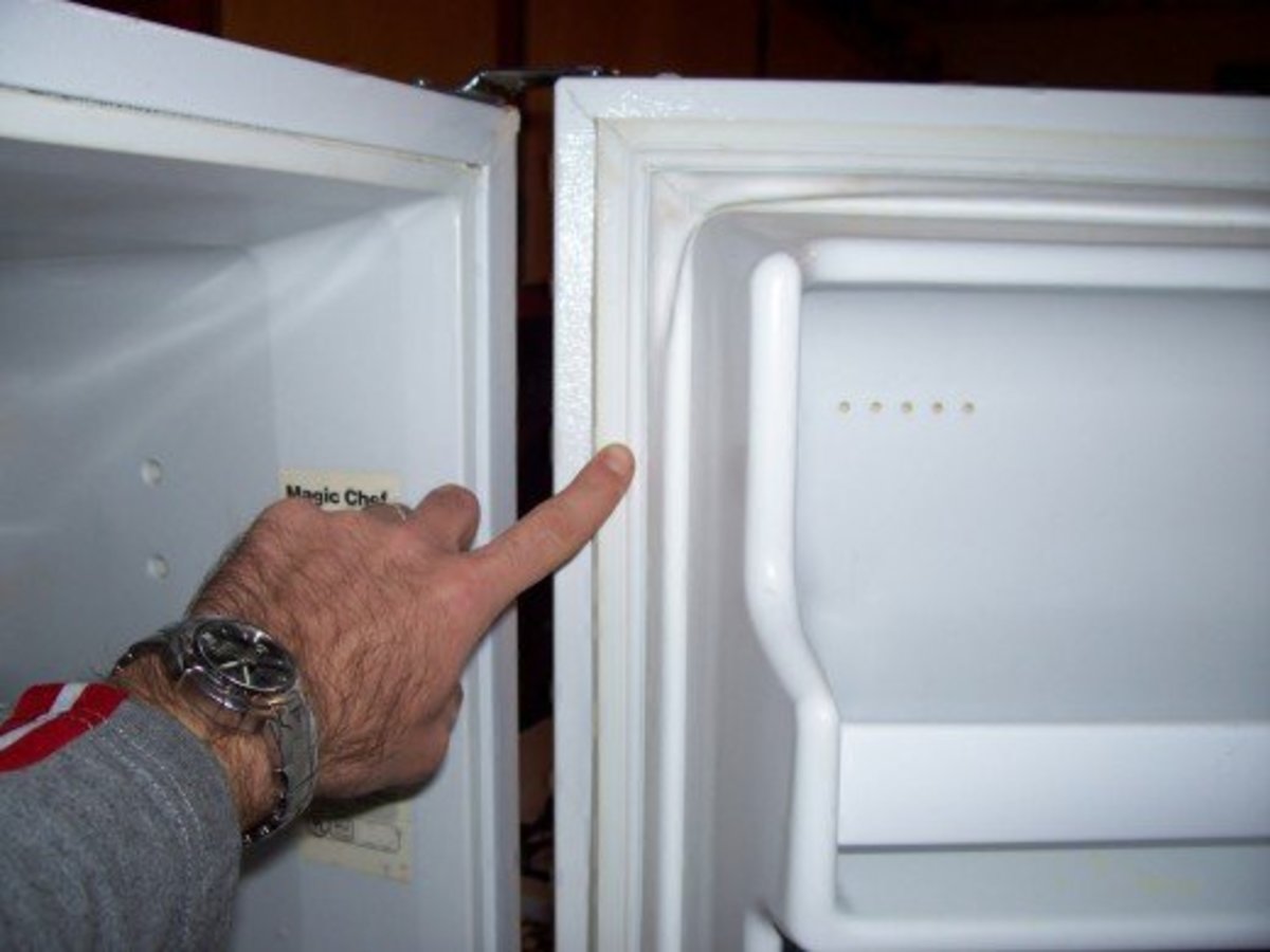 A slight smear of Vaseline on your refrigerator gasket at the jamb might make it a bit easier to open the doors.