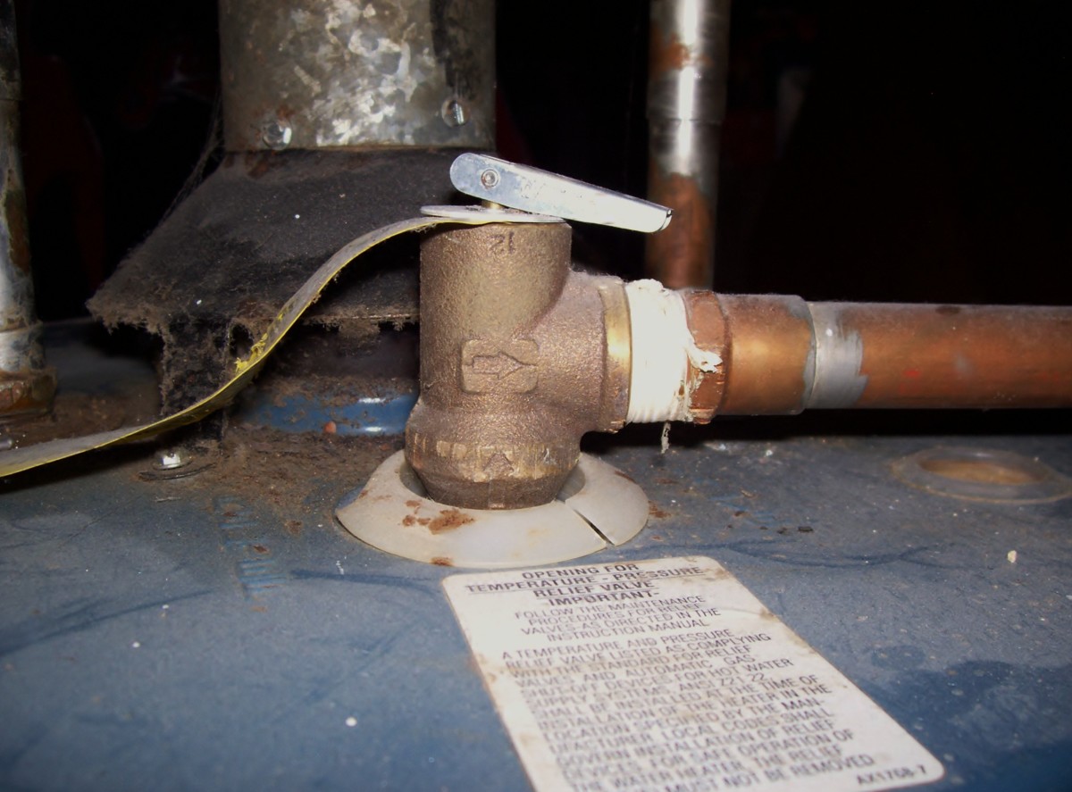 This is the Temperature and Pressure Valve (T&P), usually located on the top of a hot water heater. The specification tag on top of the T&P valve contains the necessary information to help you find the proper replacement part.
