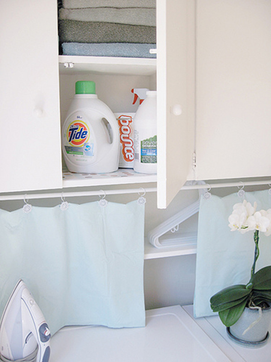 Allow for laundry room storage in your design plans.