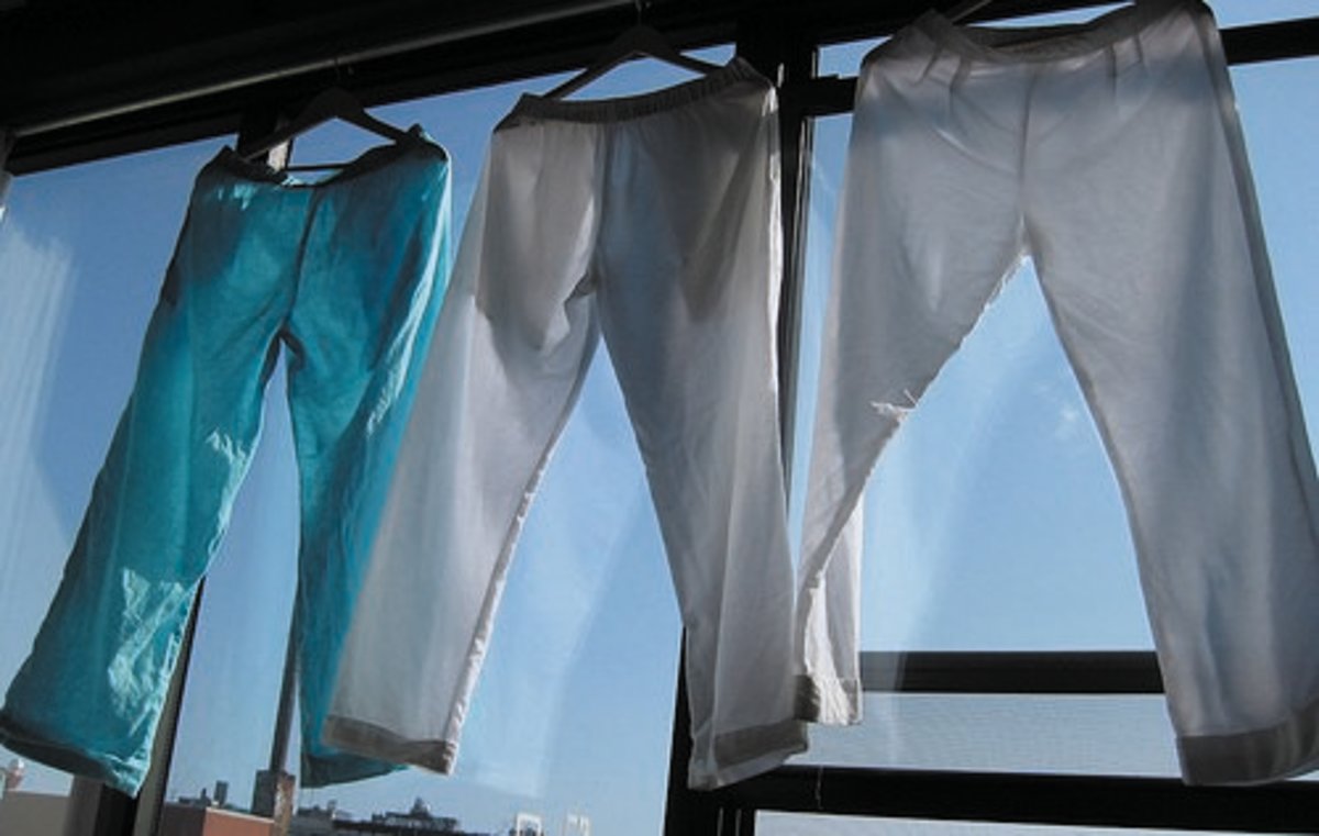 Air drying a linen garment is preferable to using the clothes dryer.