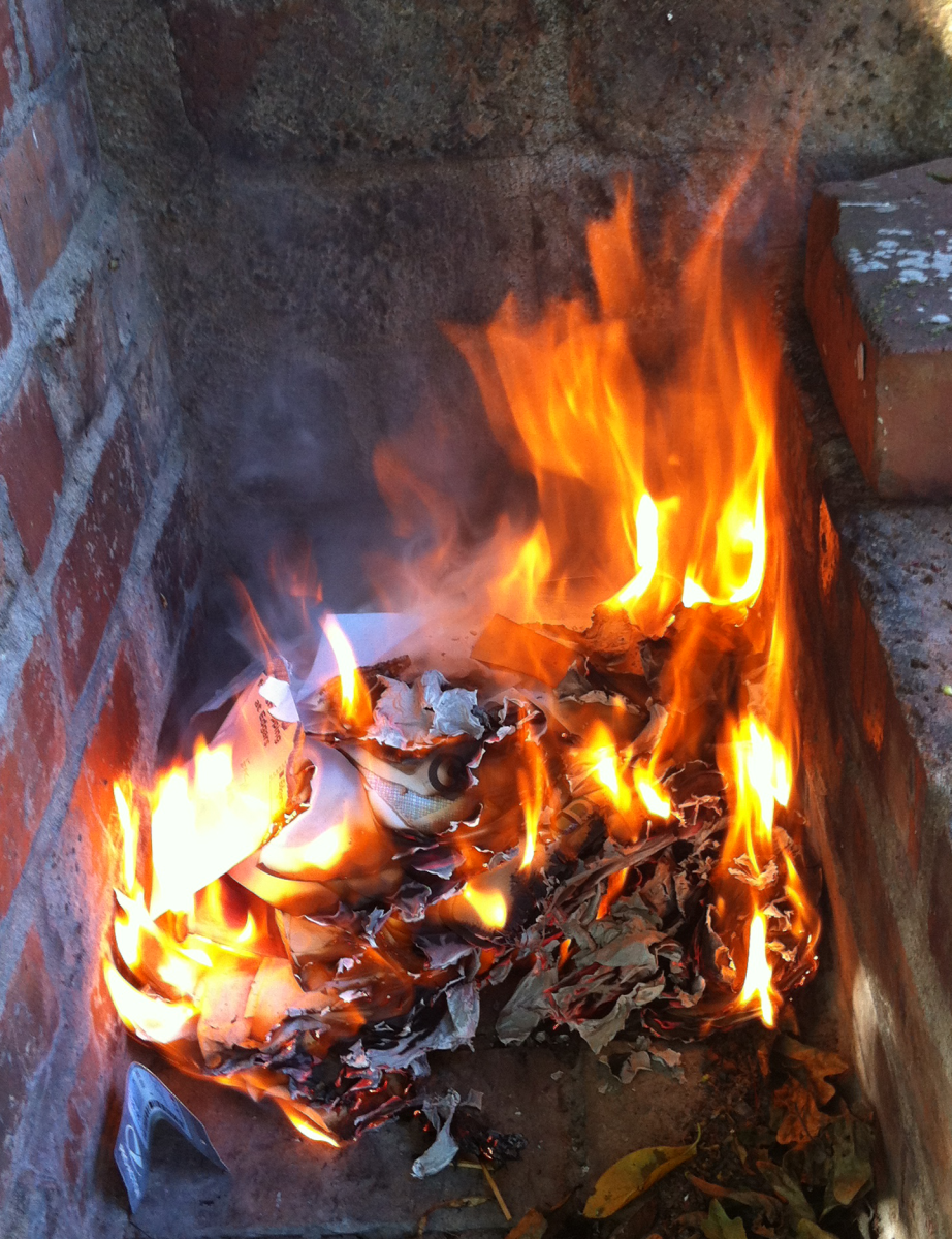 You can burn sensitive information if it is no longer needed. You can burn sensitive information if it is no longer needed.
