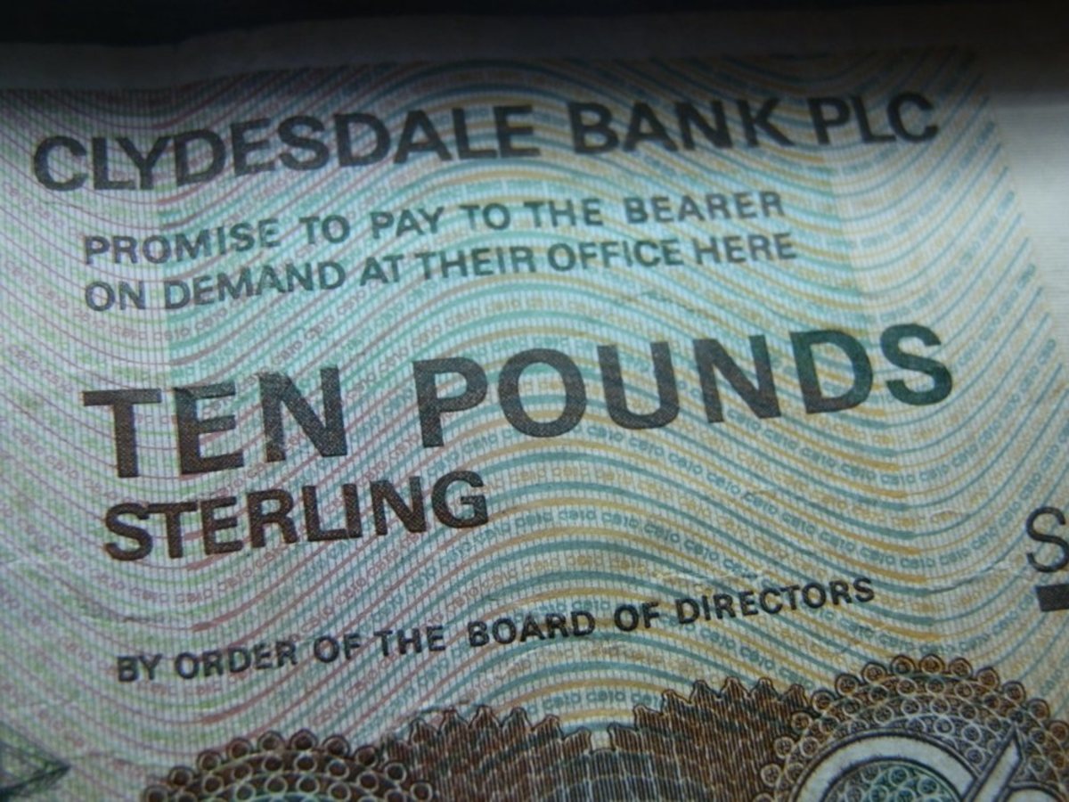 Promise to pay the bearer in pounds sterling