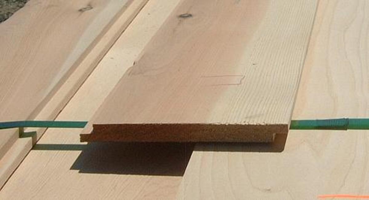Shiplap cedar wall boards