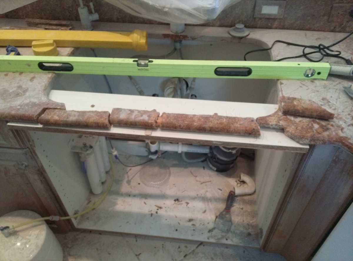 rusting-reinforcement-rod-repair-in-granite-countertop