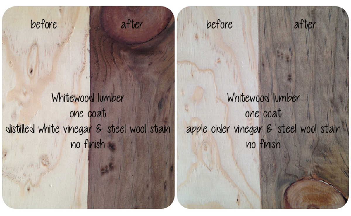 DIY Decorating Staining Wood Furniture With Vinegar Dengarden