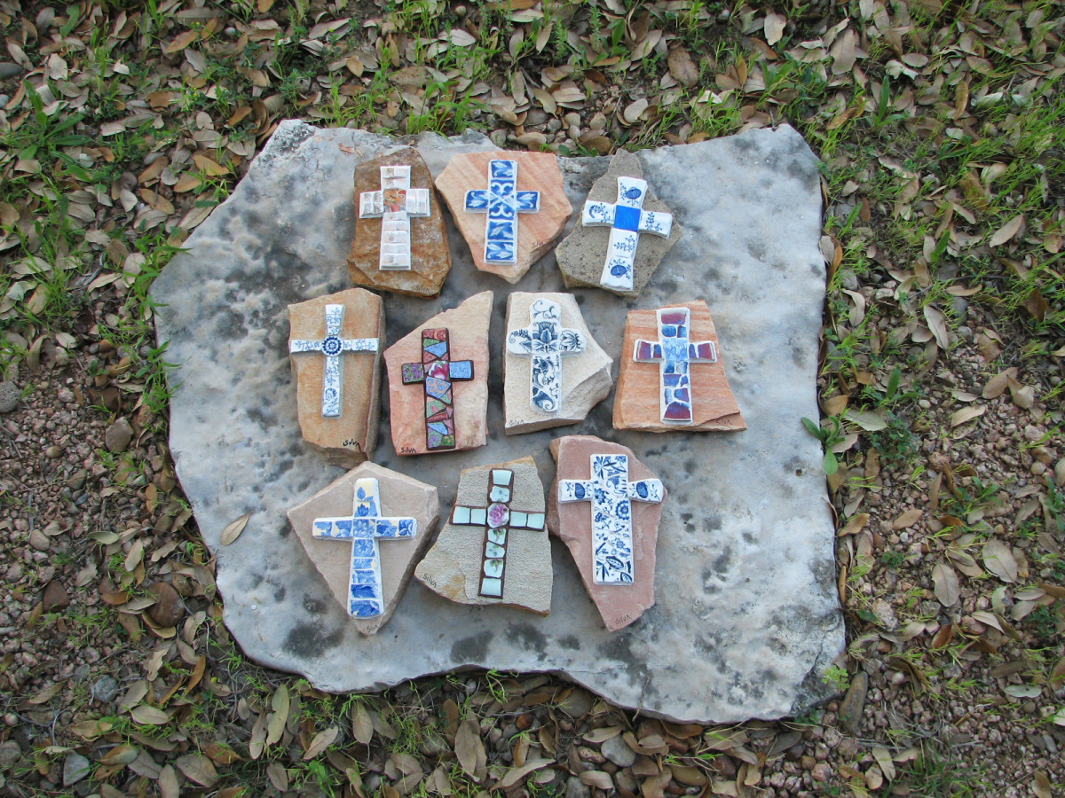 How to Mosaic Garden Stones Dengarden