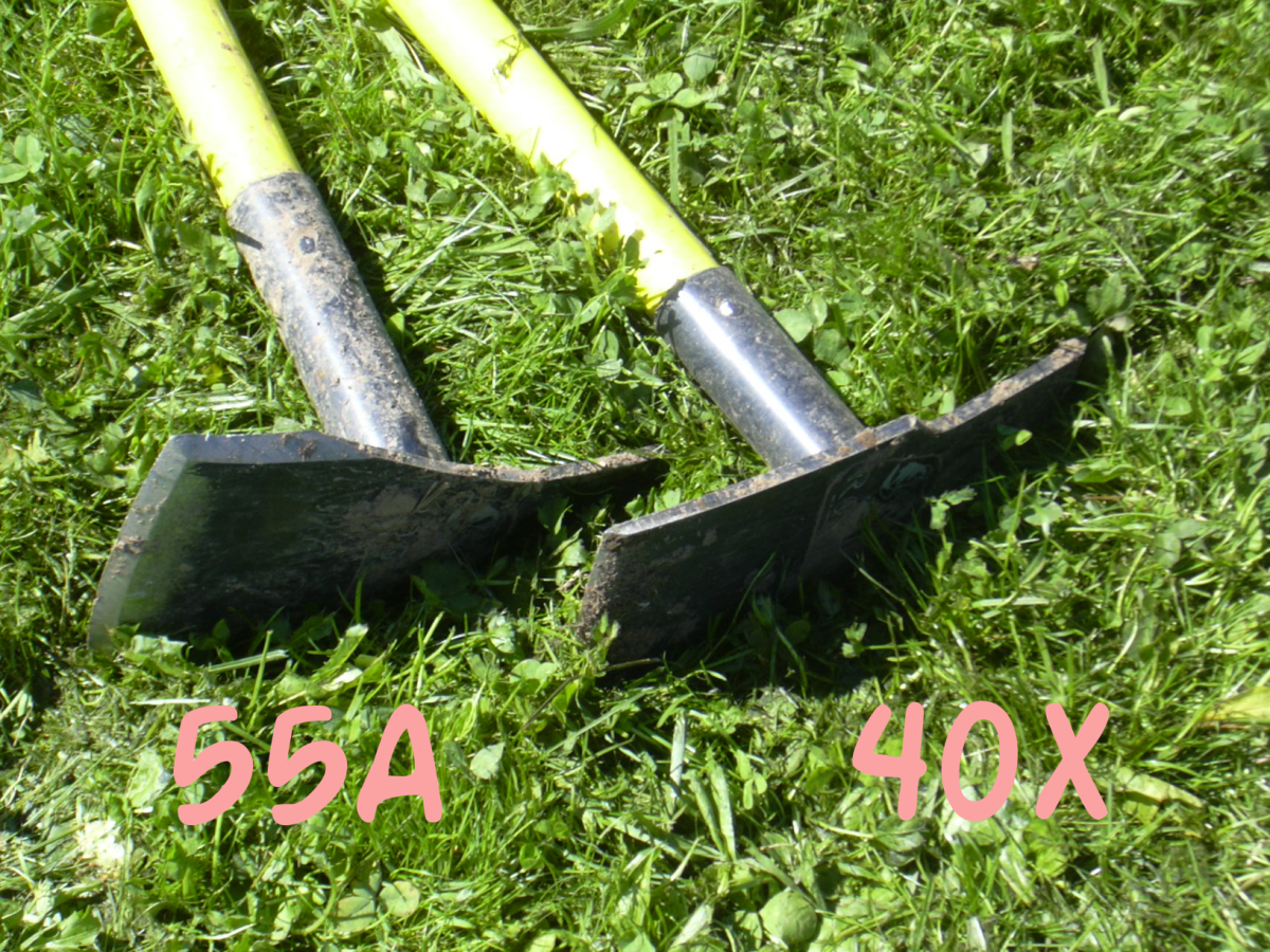 Two Rogue Hoes for Turning Sod - 55A and 40X.  Either one would do.  You don't need both. 