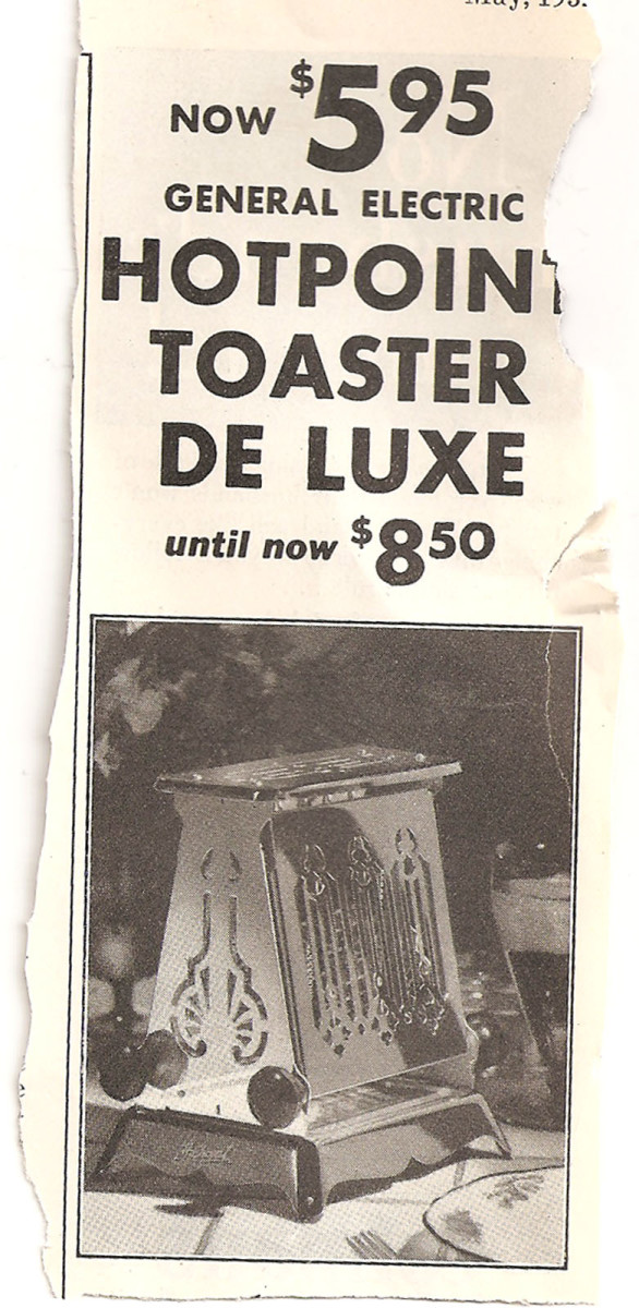 GE Hotpoint Toaster Deluxe.