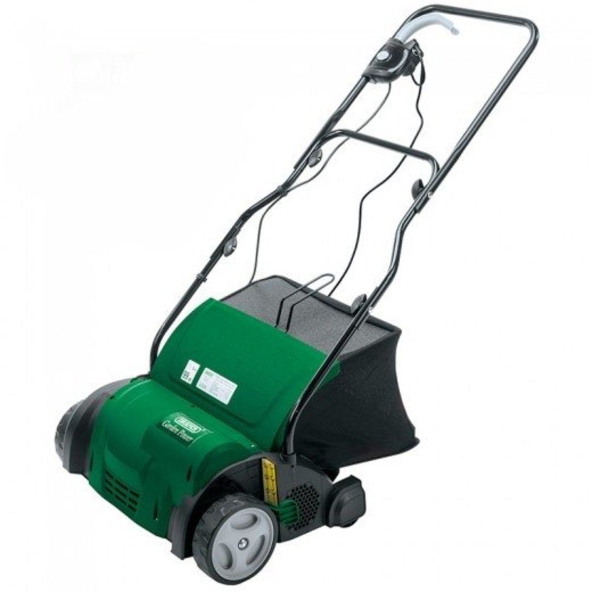 An electric scarifier makes light work of removing moss and other dead vegetation from lawns. 