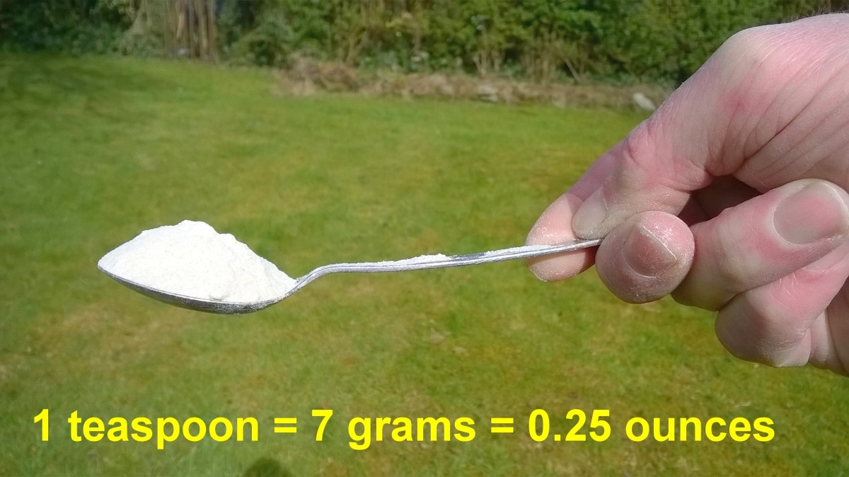 Conversion from grams to ounces.