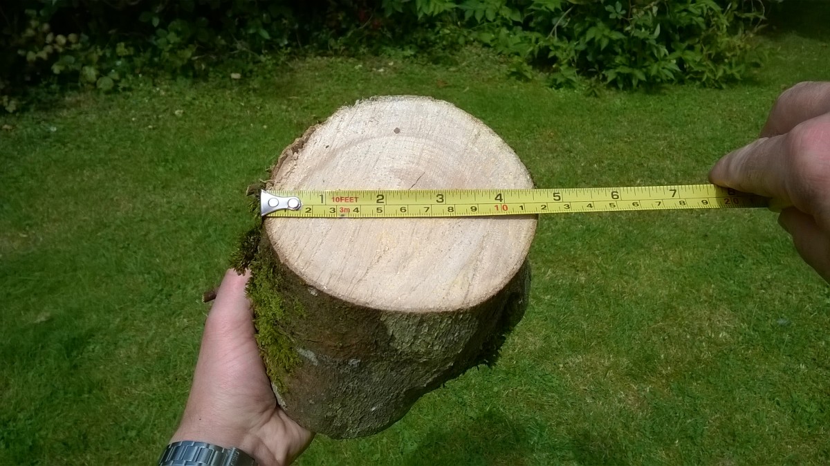 It's easy to cut logs 5 inches in diameter or greater