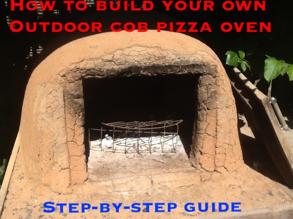 This is the second cob pizza oven we built 