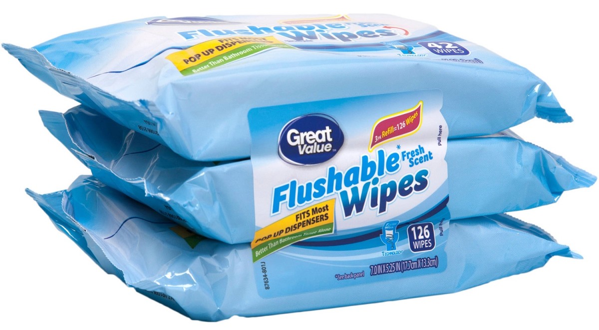 A typical pack of wet wipes.
