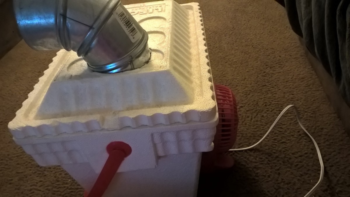 There you go! Homemade AC unit.