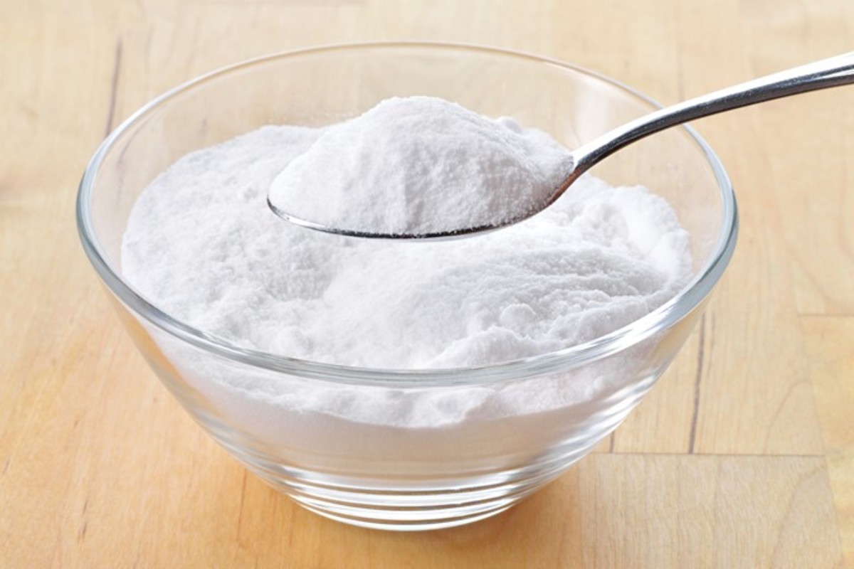 Baking soda is one of the best natural cleaning products due to its abrasive features.