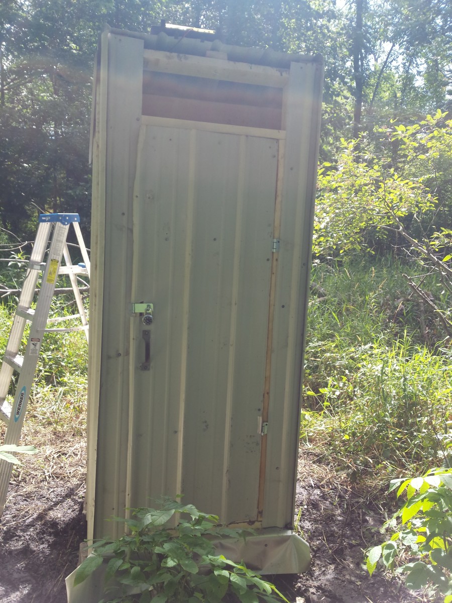 DIY Fishing Gear Storage Shed With Solar Battery Charger