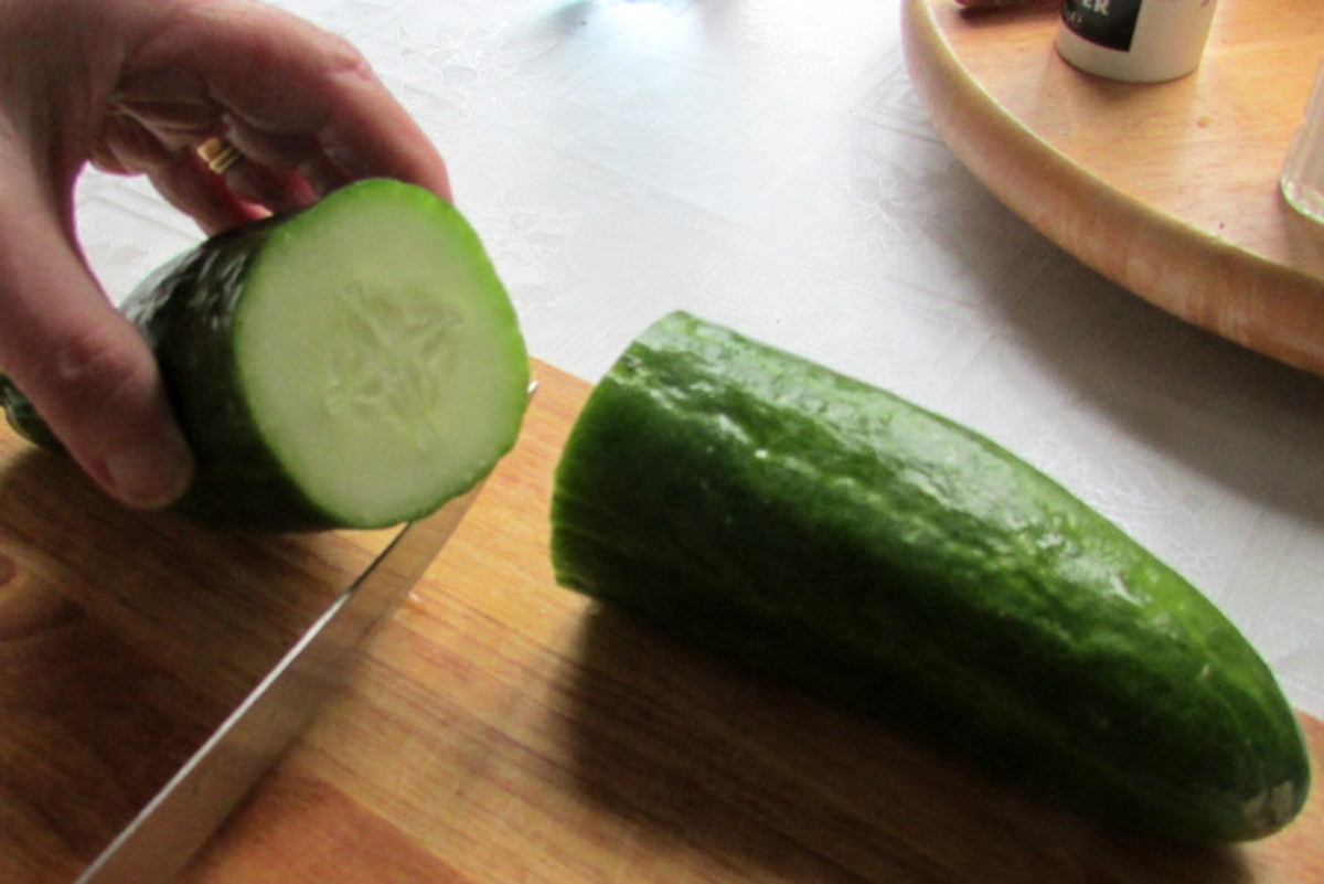 A Cucumber I Grew in the Garden