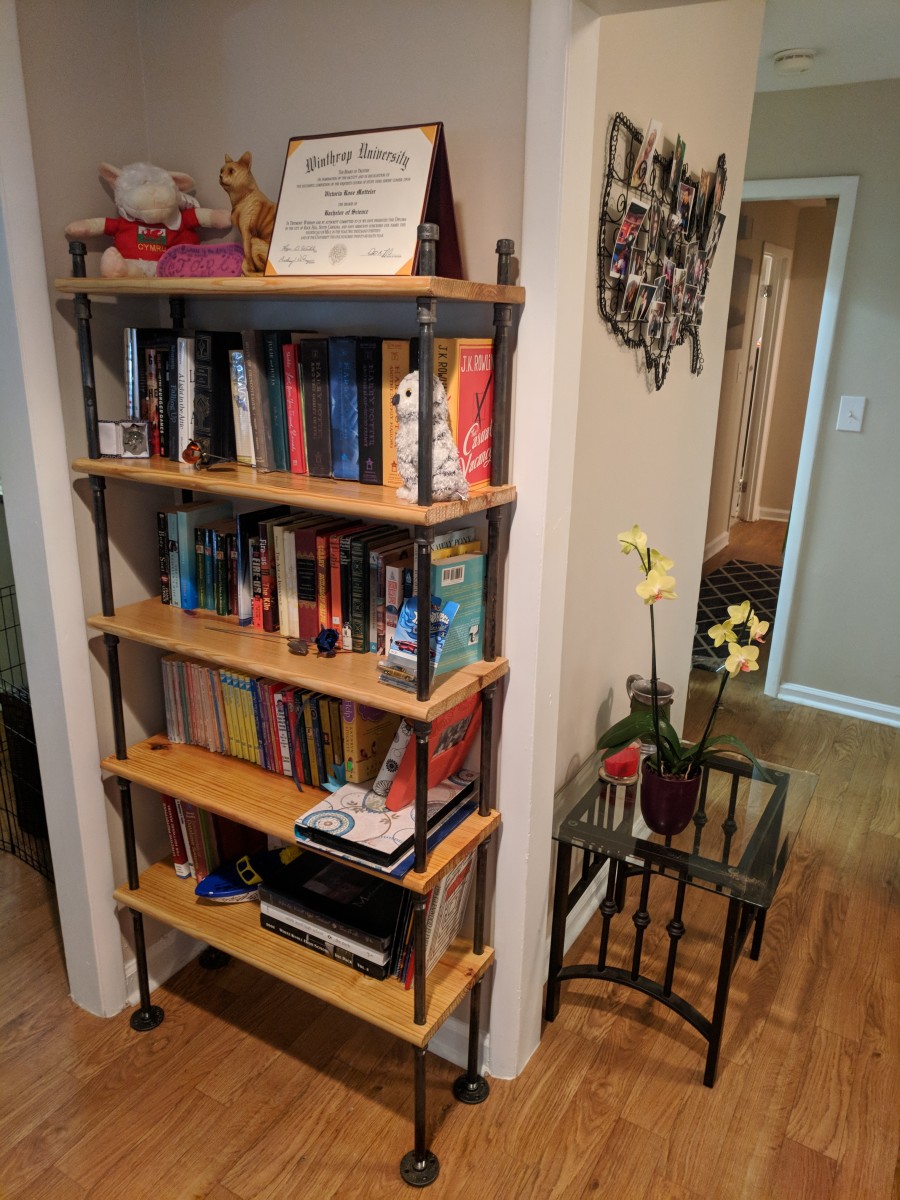 ...And here's the full finished bookshelf!