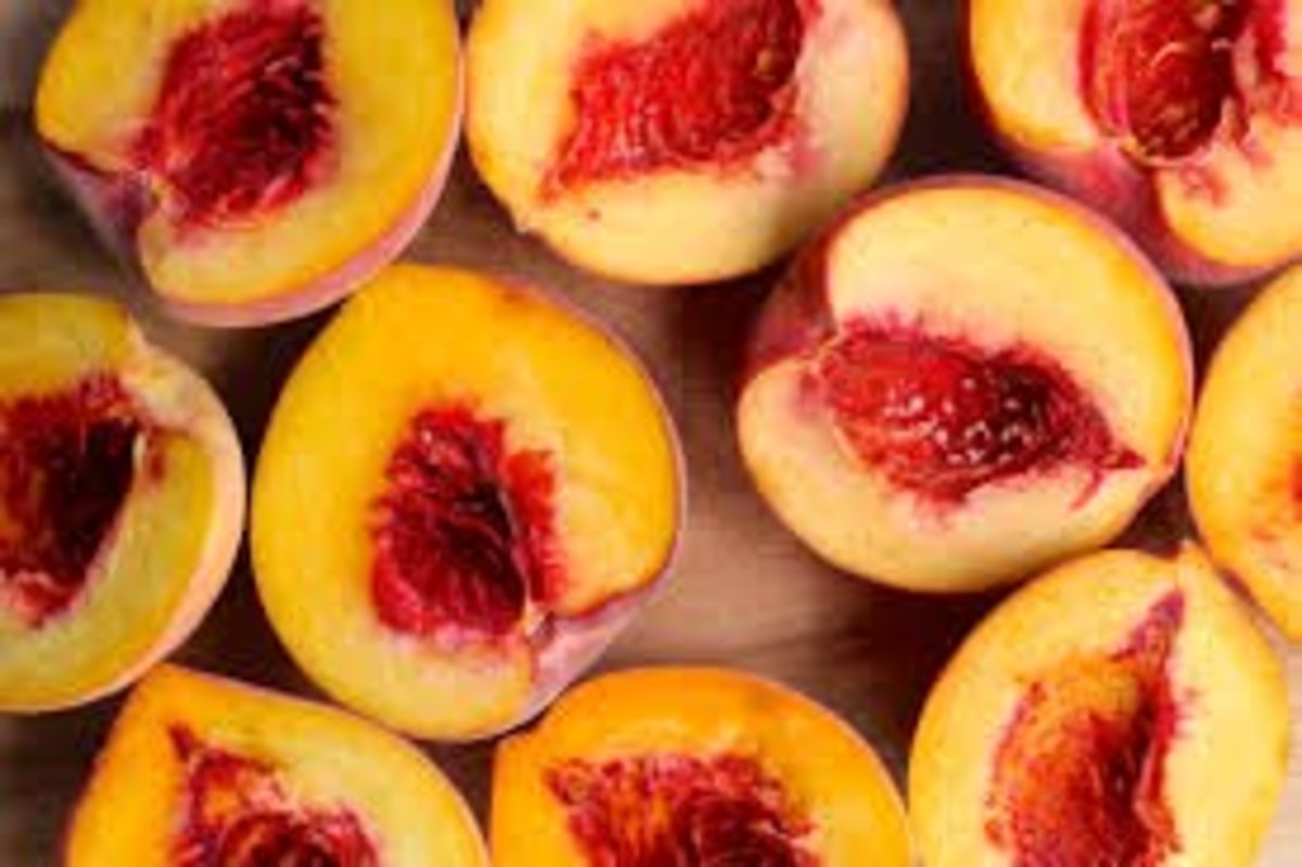 Freestone peaches