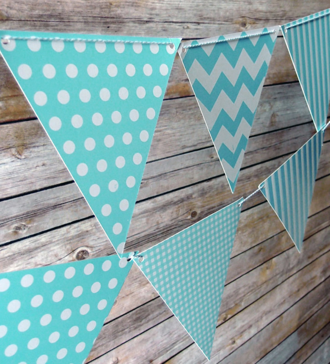 Pennant banners are an easy and cheap way to decorate the walls in your child's room