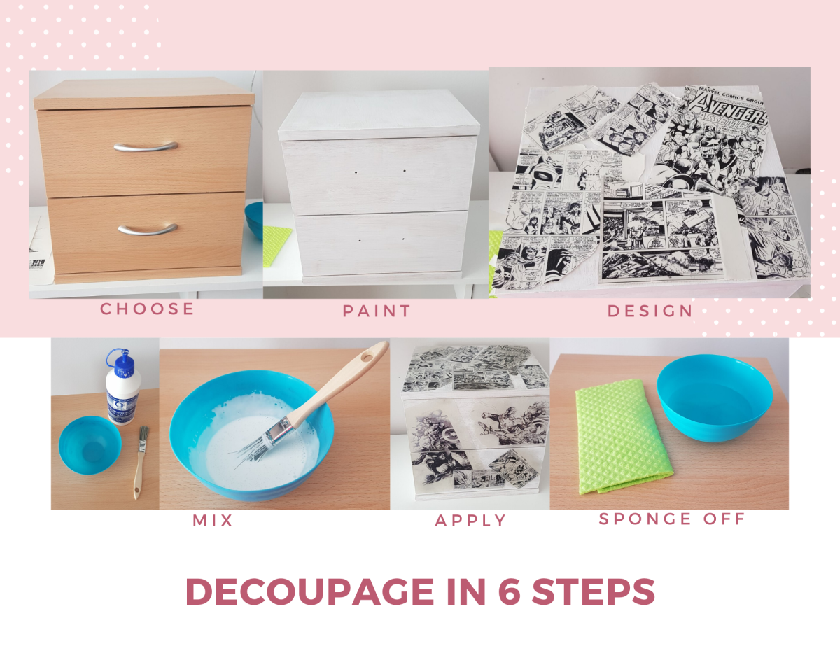 How to Refurbish an Old Nightstand Quickly Using the Decoupage