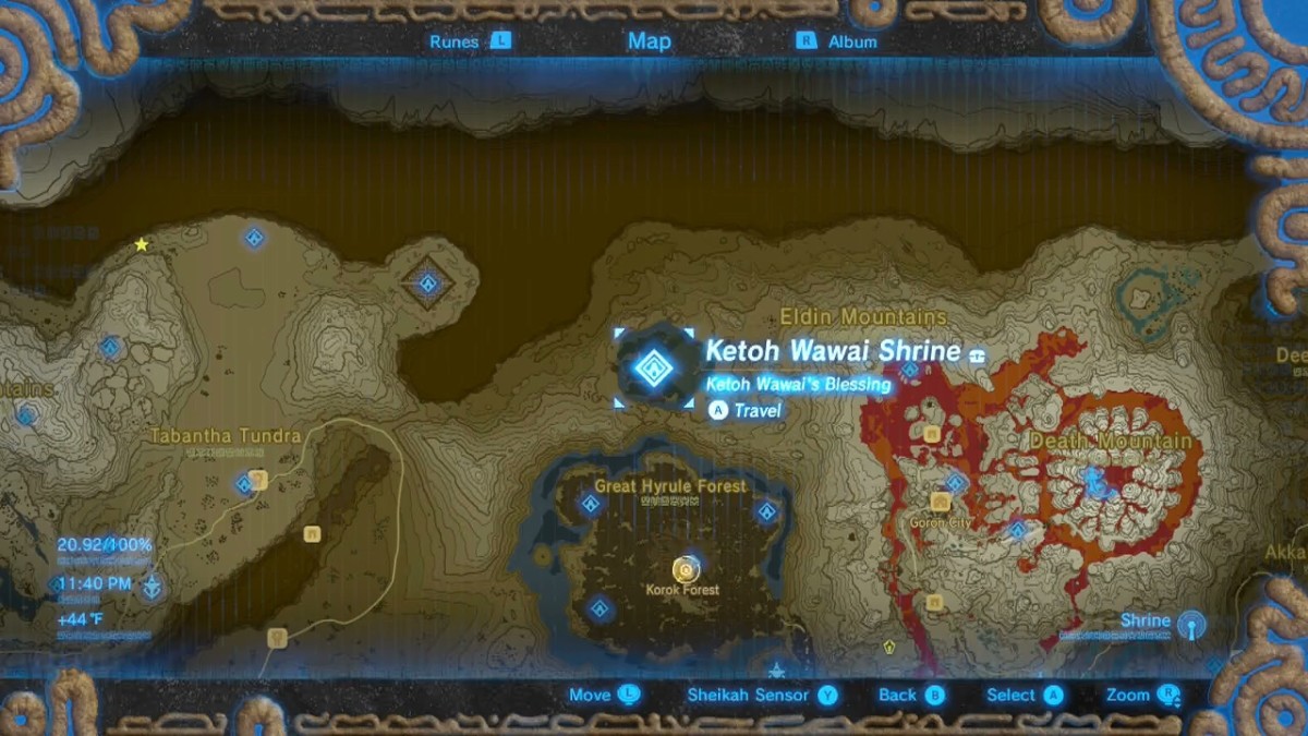 Botw Shrouded Shrine Map.