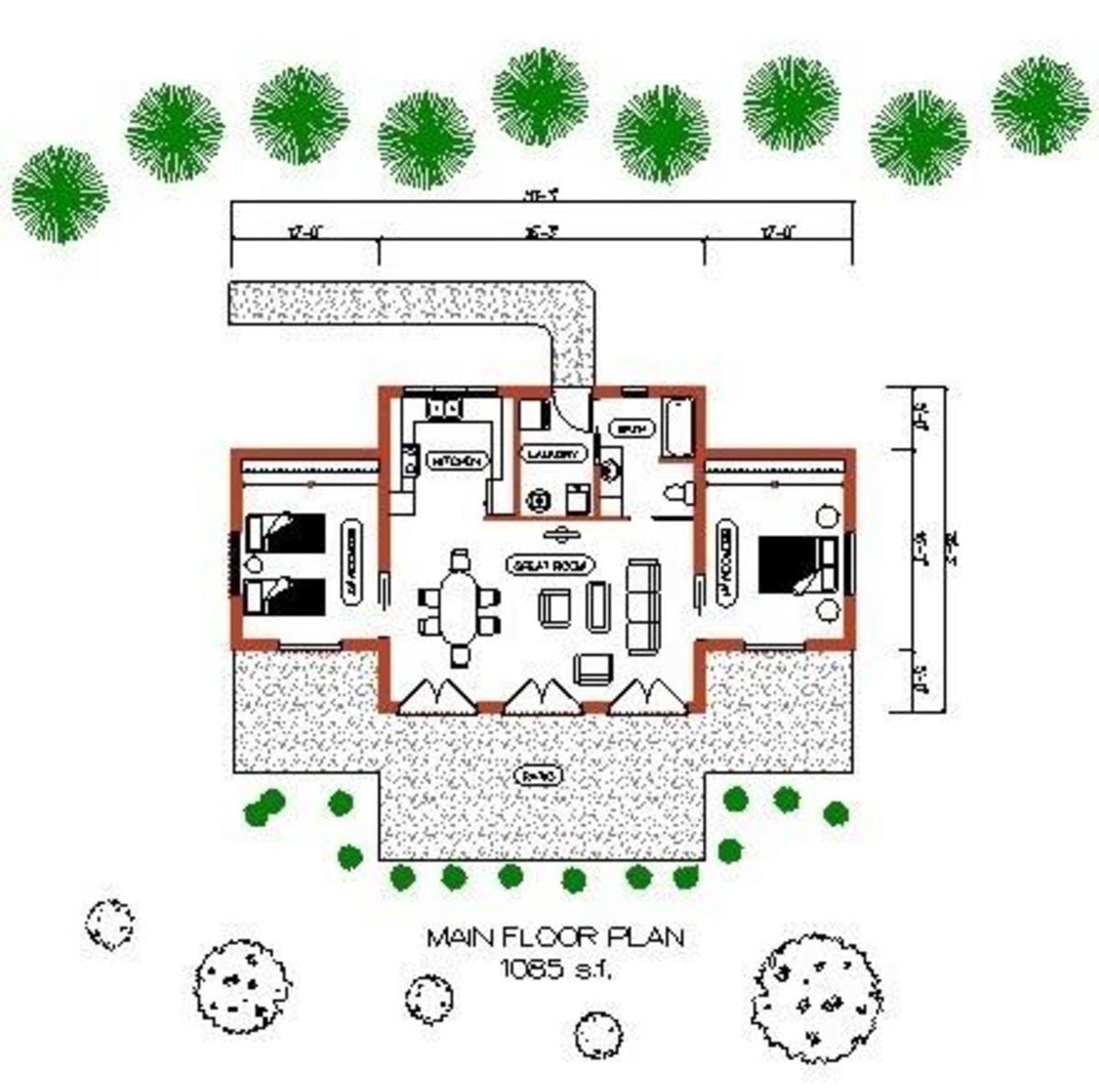 This is the main floor plan of my home.