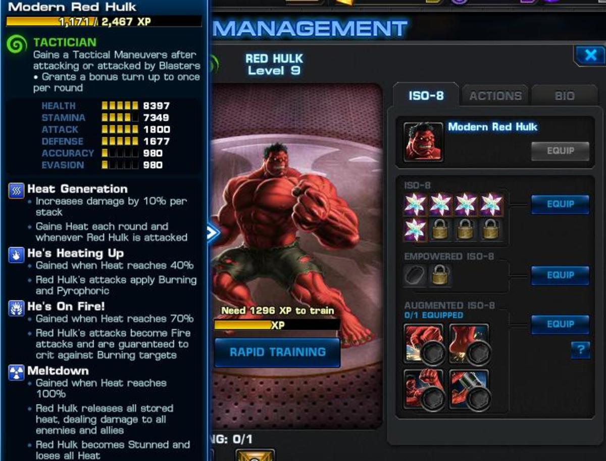 Strategy Guide for Red Hulk in Marvel: Avengers Alliance