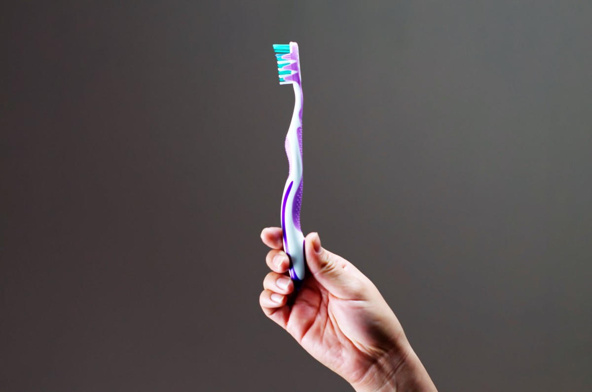 The toothbrush is an important weapon in removing plaque.