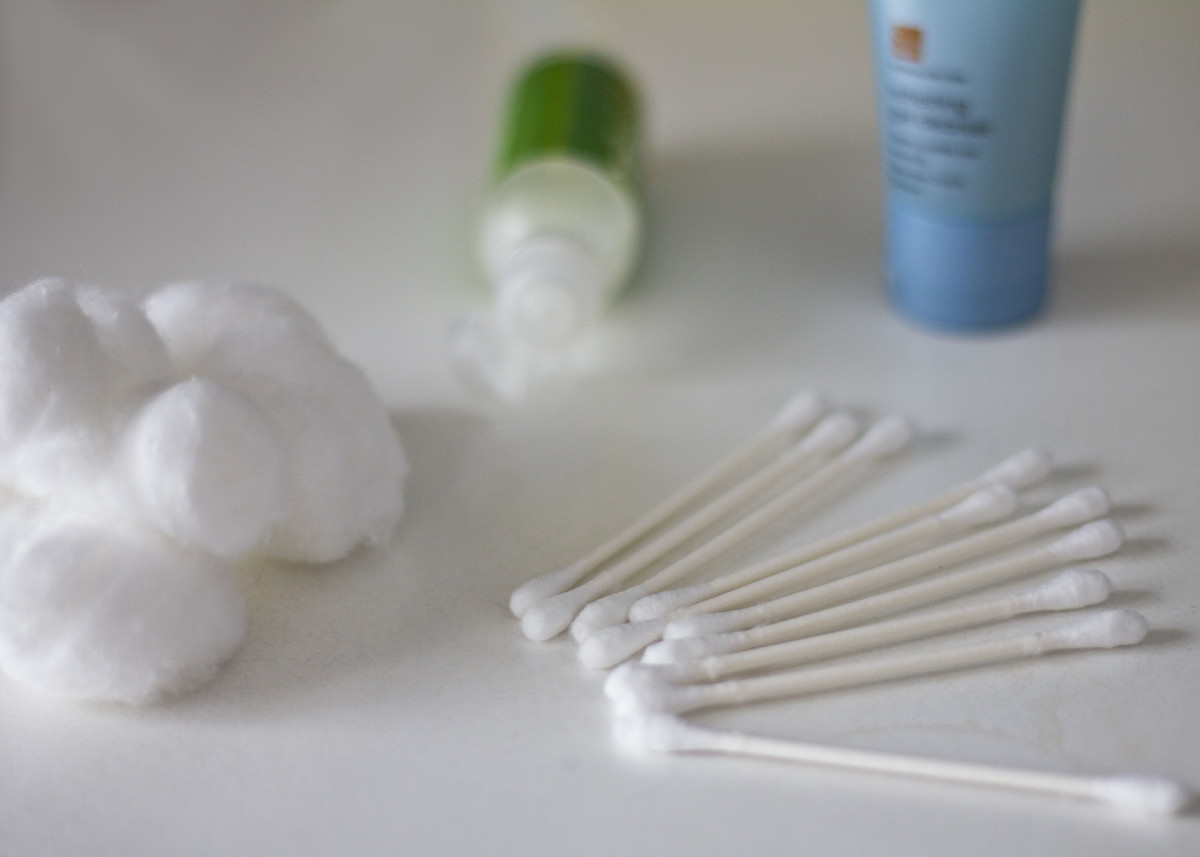 Shampoo, hair products, cotton balls, and/or cotton swabs may be causing your ears to itch. 