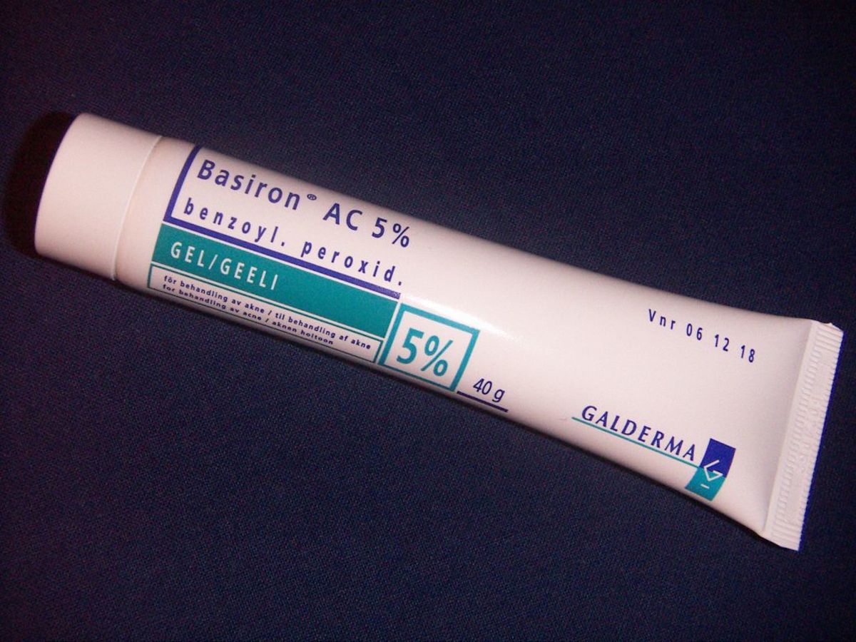 Benzoyl peroxide is the most widely available and most commonly used acne treatment.