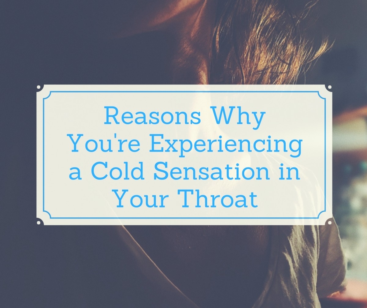 Why am I experiencing a cold sensation in my throat?