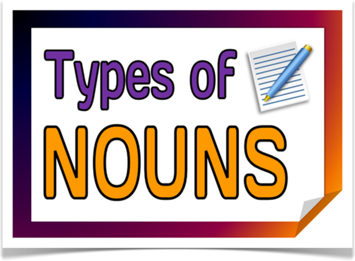 English Grammar Types Of Nouns Owlcation