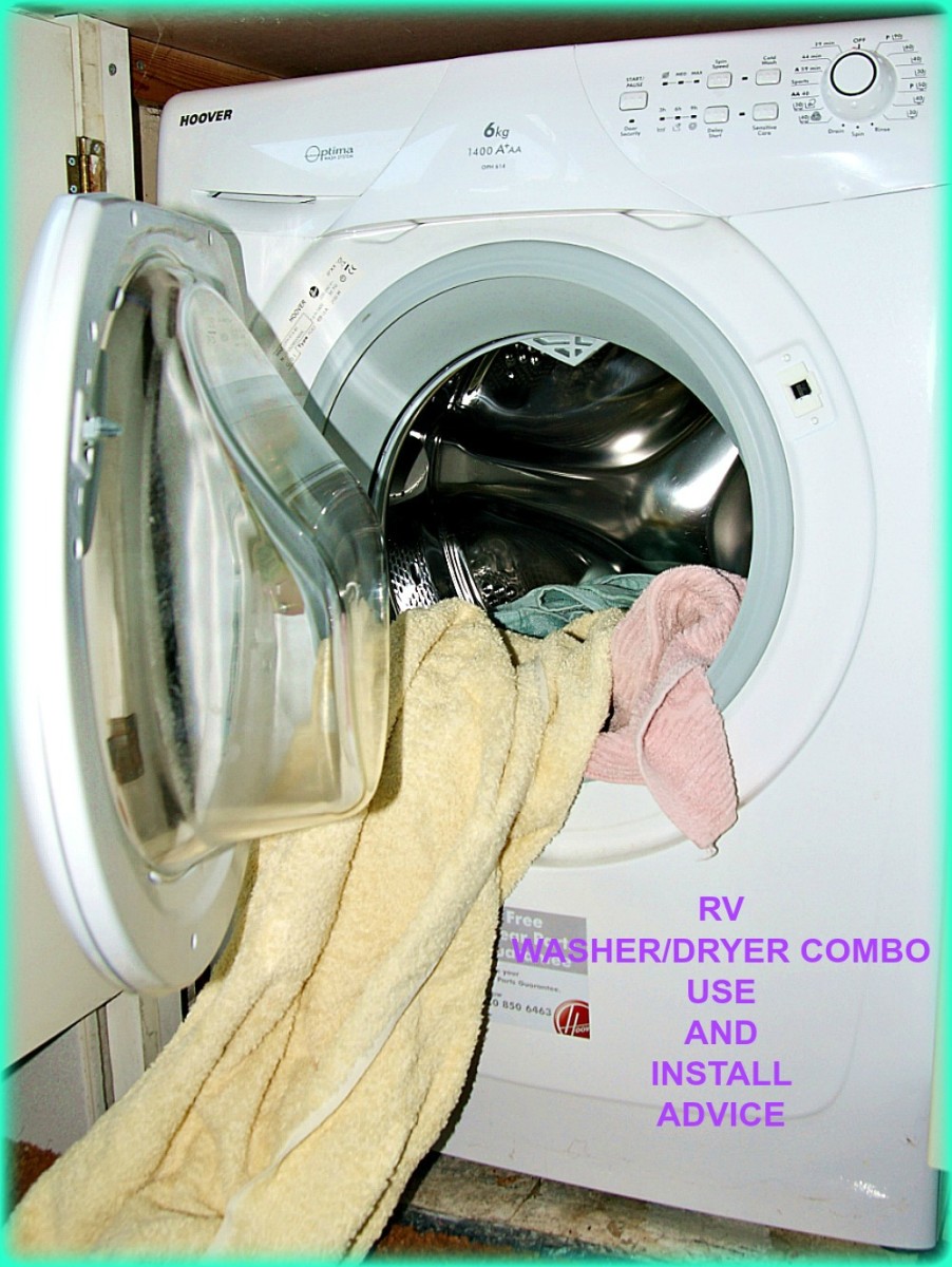 有关安装和使用RV洗衣机/烘干机组合单元的信息。