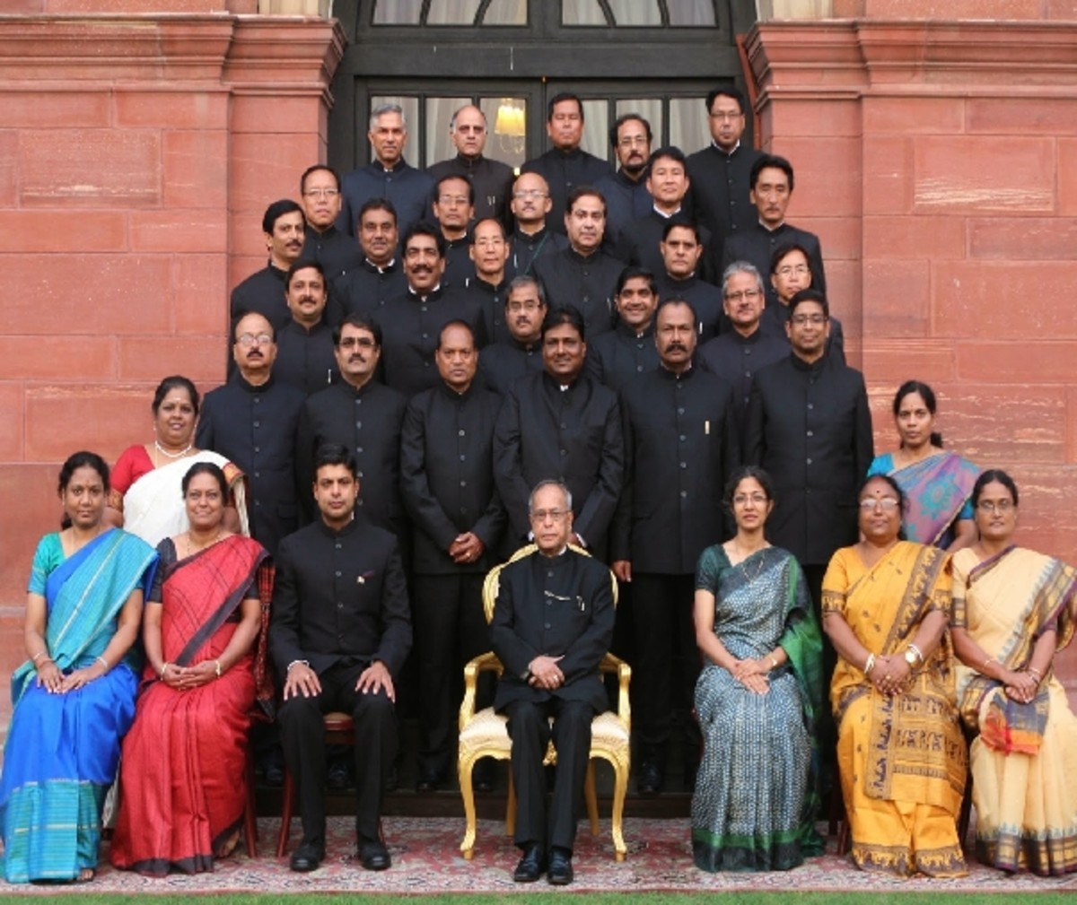 Some IAS officers with Pranab Mukherjee, the 13th President of India.
