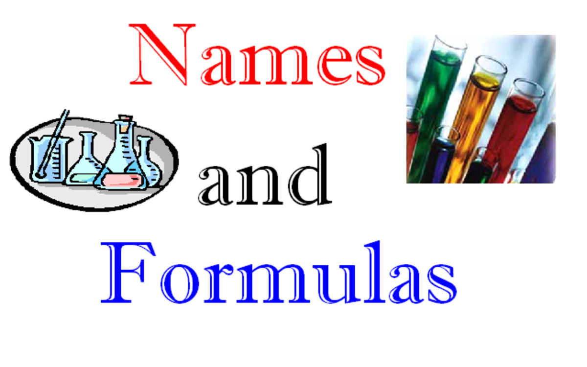 Chemical Nomenclature and Chemical Formulas