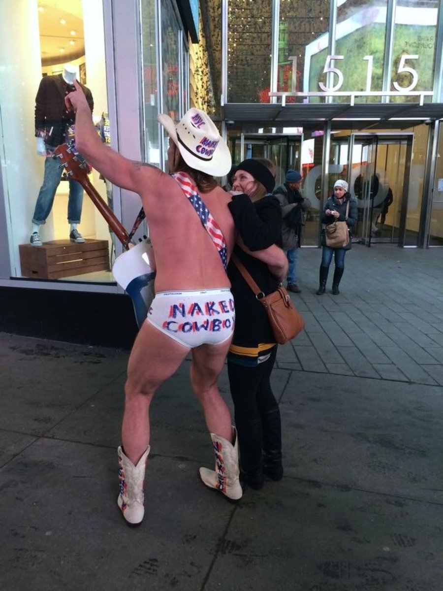 The Naked Cowboy.